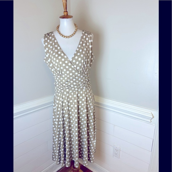 Aa Studio Dresses & Skirts - AA Studio Polka Dot Dress 12 FREE SHIP